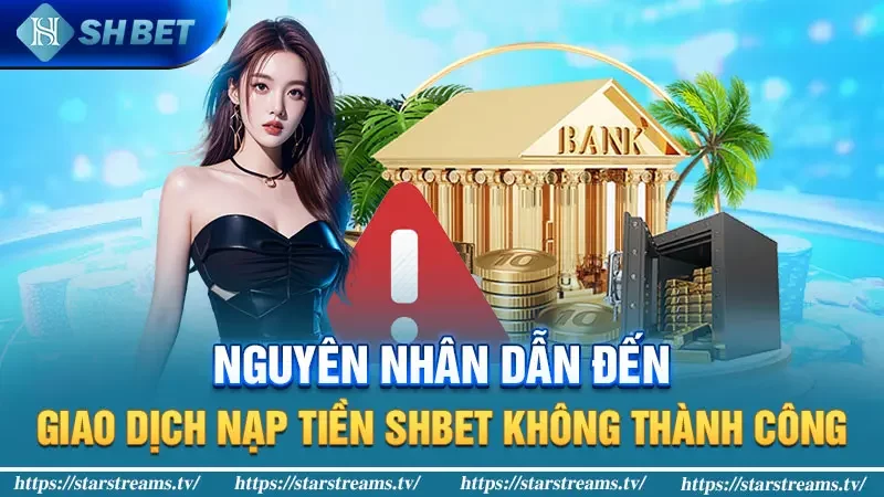 Hướng dẫn nạp tiền SHBET với 7 hình thức thông dụng 3 Nguyên nhân dẫn đến giao dịch nạp tiền SHBET không thành công